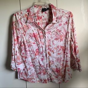 Paisley Button Down Blouse